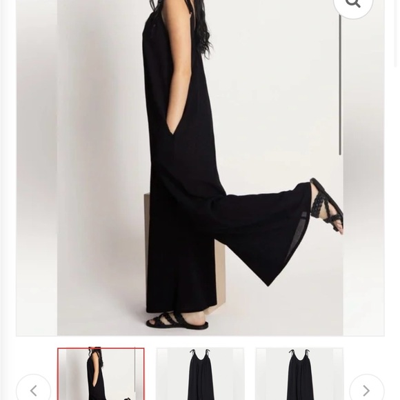 Suzi Kondi Besa Gauze Tie Shoulder Jumpsuit NWT‎ ✨ - Picture 3 of 11